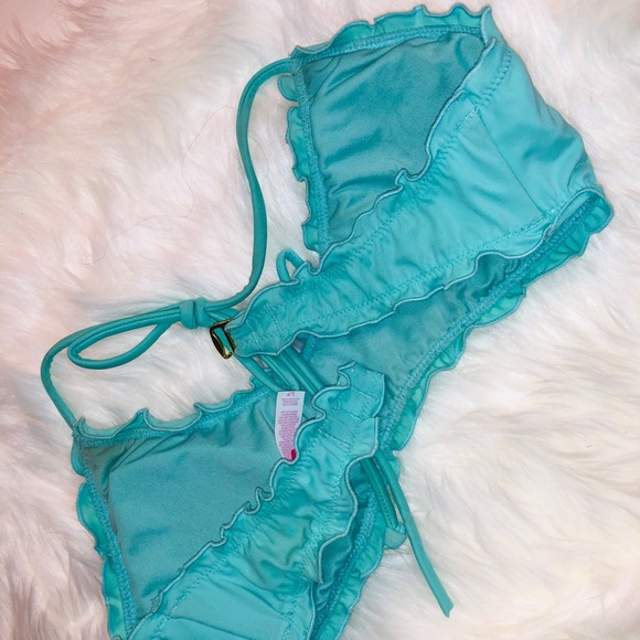 Victoria’s Secret Aqua Bikini Swim Top✨SMALL - Picture 3 of 4